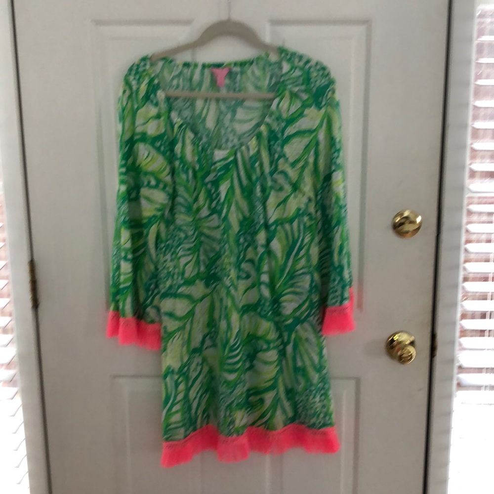 EUC Lilly Pulitzer Getaway Fringe Swim Cover